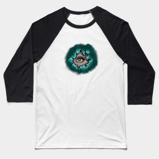 Creepy gaze of curiosity Baseball T-Shirt